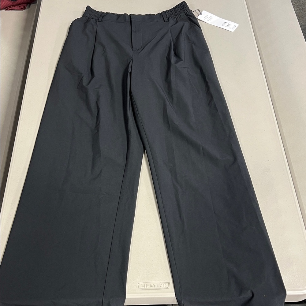 ALO Yoga Women’s Charcoal Wide-Leg Pants